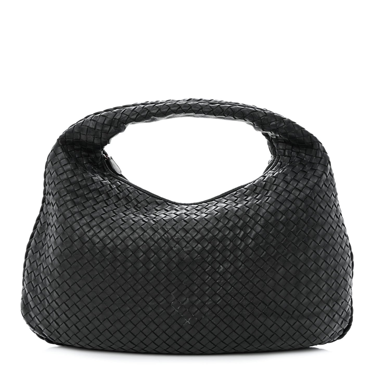 Nappa Intrecciato Large Veneta Hobo Black