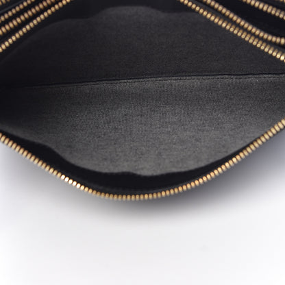 Celine Lambskin Large Trio Crossbody Bag Black 7 of 14