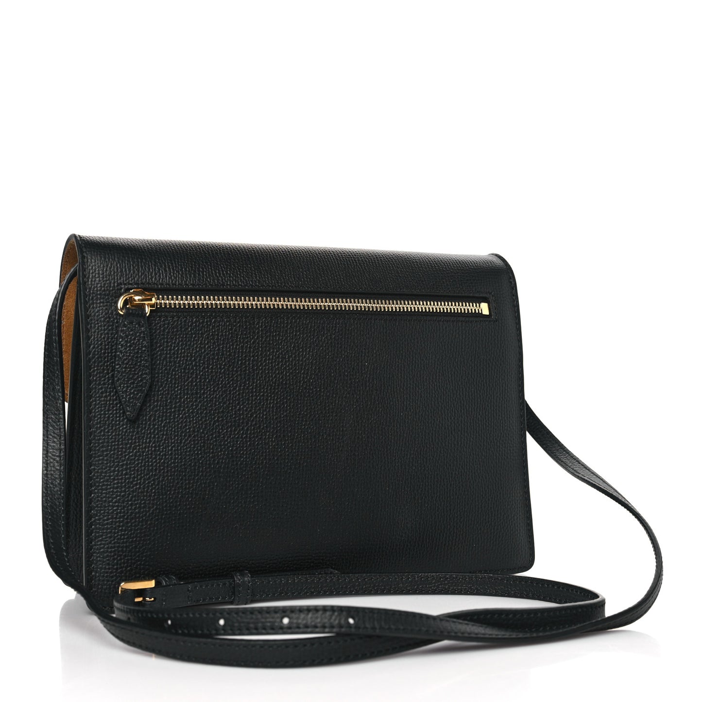 Derby Calfskin House Check Small Macken Crossbody Bag Black