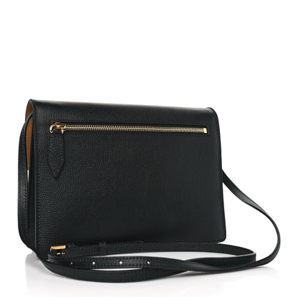 Burberry Derby Calfskin House Check Small Macken Crossbody Bag Black 3 of 8