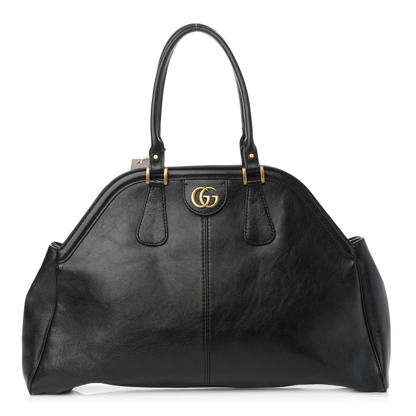 Calfskin Large Re(Belle) Top Handle Bag Black