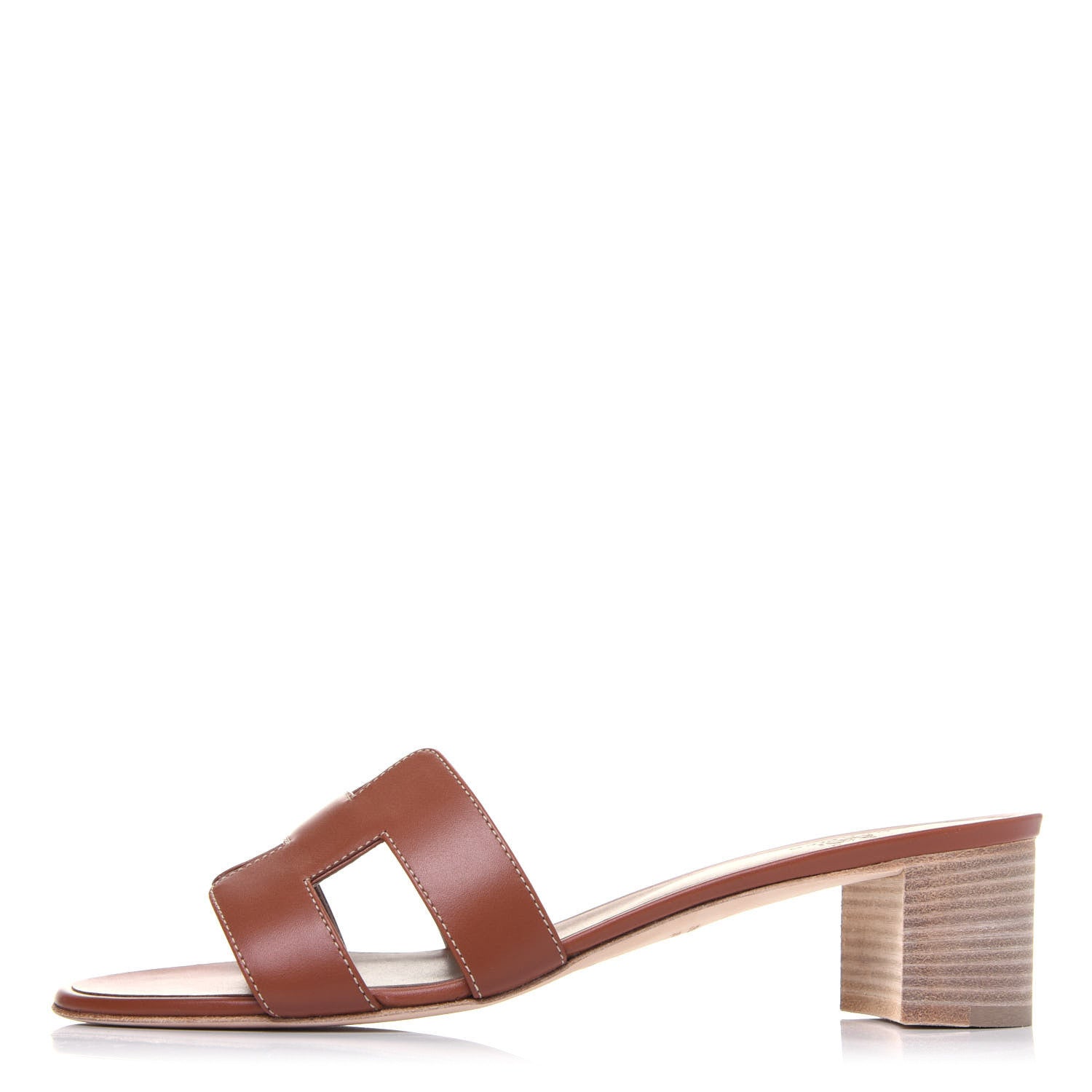Hermes Calfskin Oasis Sandals 41 Gold 1 of 10