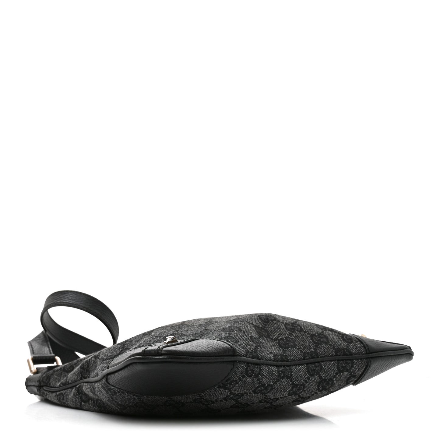 Monogram Flat Messenger Bag Black