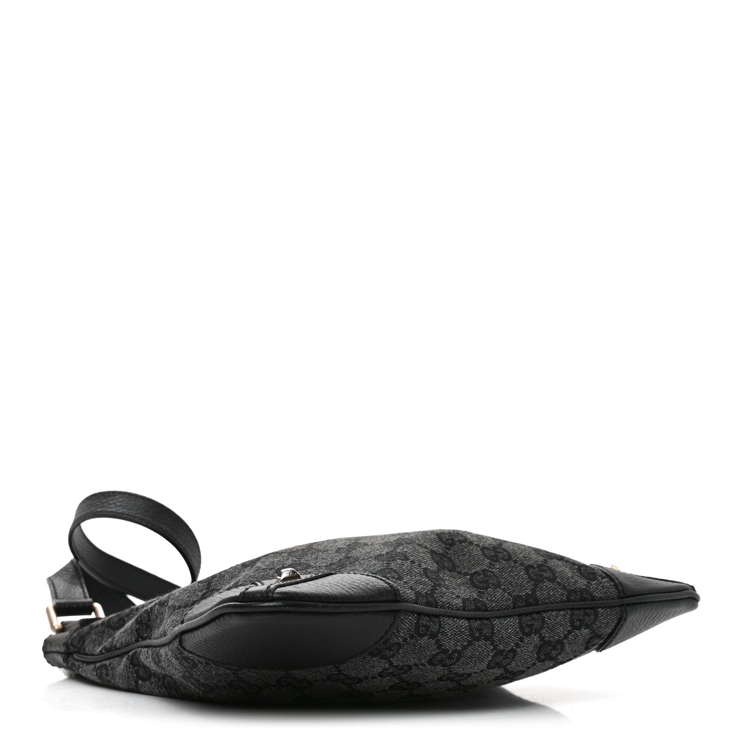Gucci Monogram Flat Messenger Bag Black 4 of 11