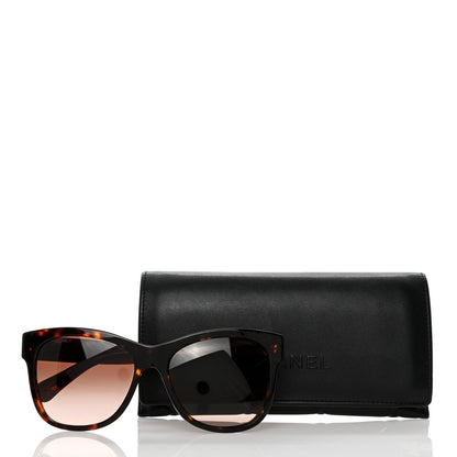 Chanel Acetate Runway Square Sunglasses 5380 Dark Tortoise 9 of 9
