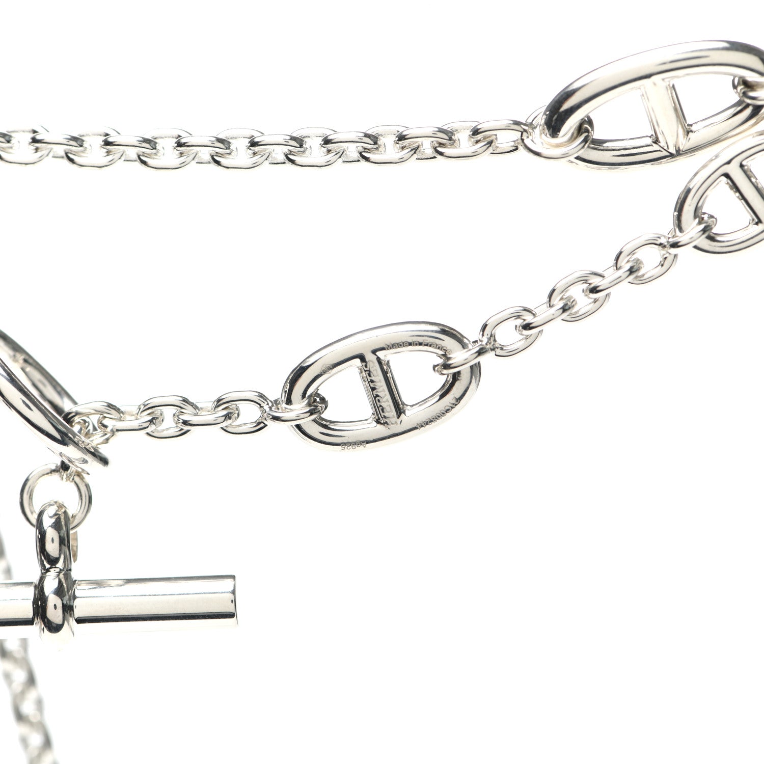 Hermes Sterling Silver Farandole Necklace 120 4 of 6