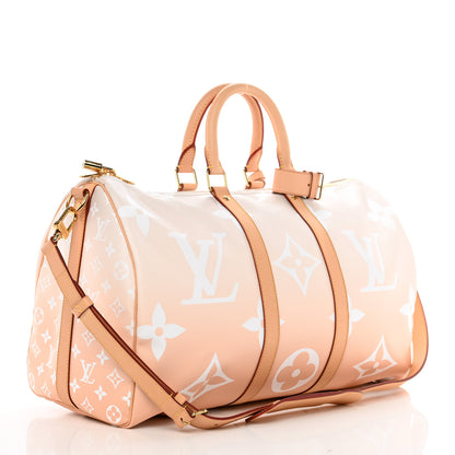 Louis Vuitton Monogram Giant By The Pool Keepall Bandouliere 45 Brume 2 of 9