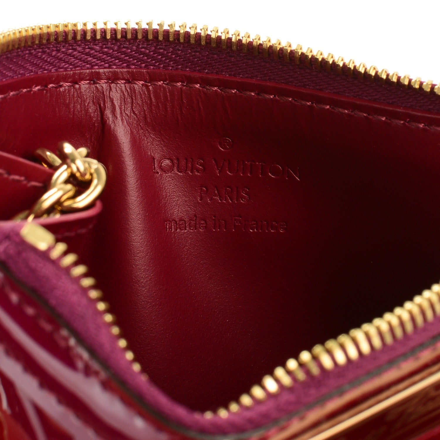 Louis Vuitton Vernis Key Pouch Magenta 6 of 7