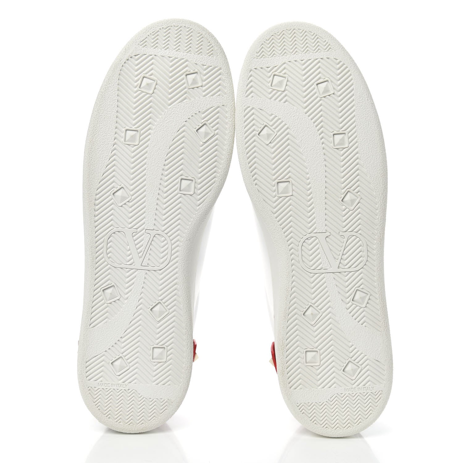 Valentino Garavani Calfskin Mens Backnet Sneakers 41 White Rosso Valentino 5 of 10