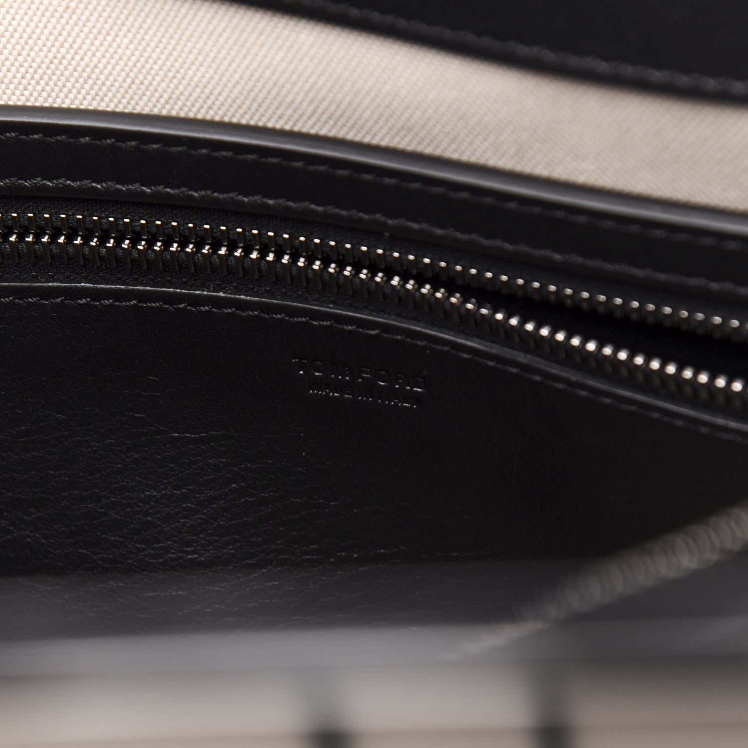 Tom Ford Calfskin Natalia Tote Black 9 of 11