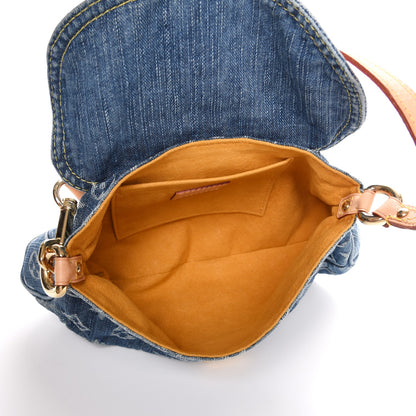 Louis Vuitton Monogram Denim Mini Pleaty Blue 5 of 7
