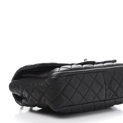 Chanel Caviar Quilted Large Now and Forever Flap Black 8 of 10