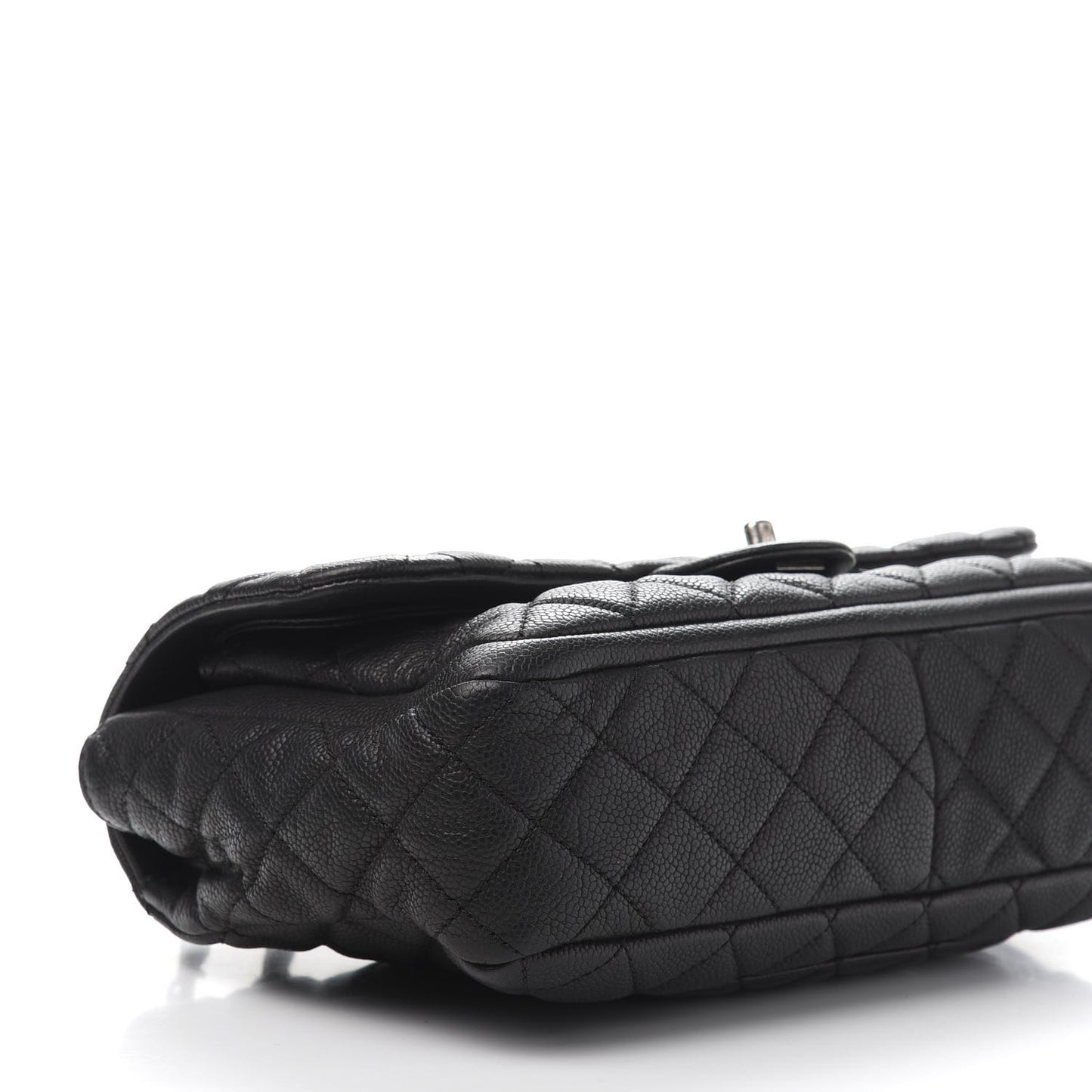 Caviar Quilted Large Now and Forever Flap Black