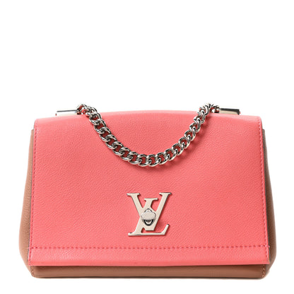Louis Vuitton Calfskin Lockme II Chain Bag BB Rose Bruyere 1 of 9