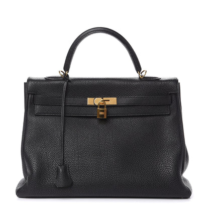Hermes Togo Kelly Retourne 35 Black 1 of 35