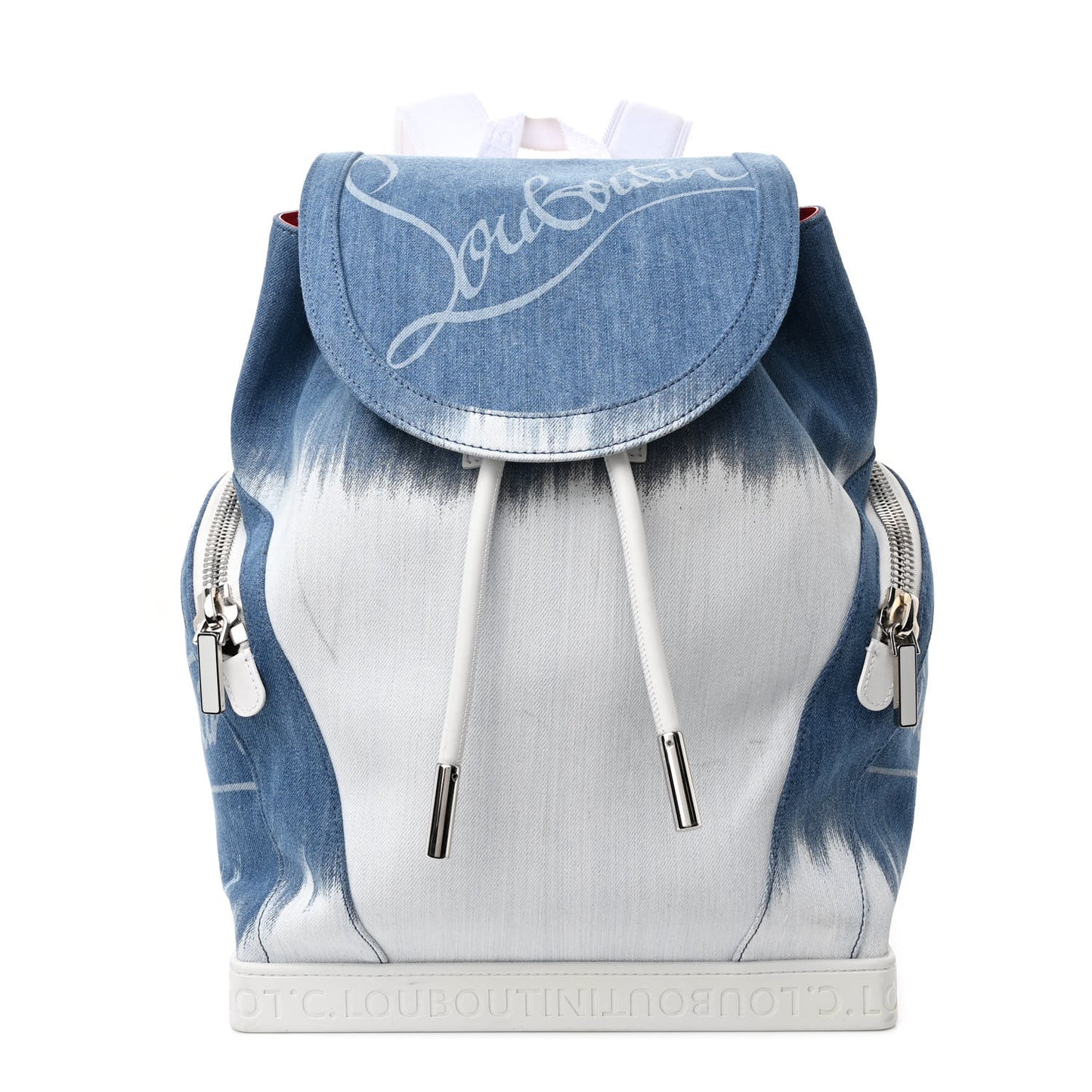 Faded Denim Explorafunk Backpack Blue White Multicolor