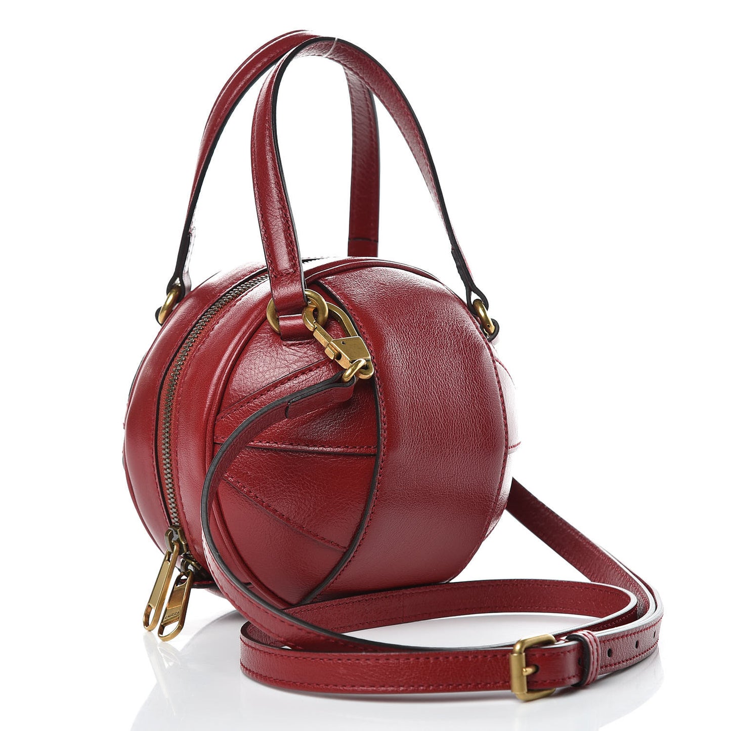 Piuma Lux Energy Mini Tifosa Basketball Shaped Shoulder Bag Romantic Cerise