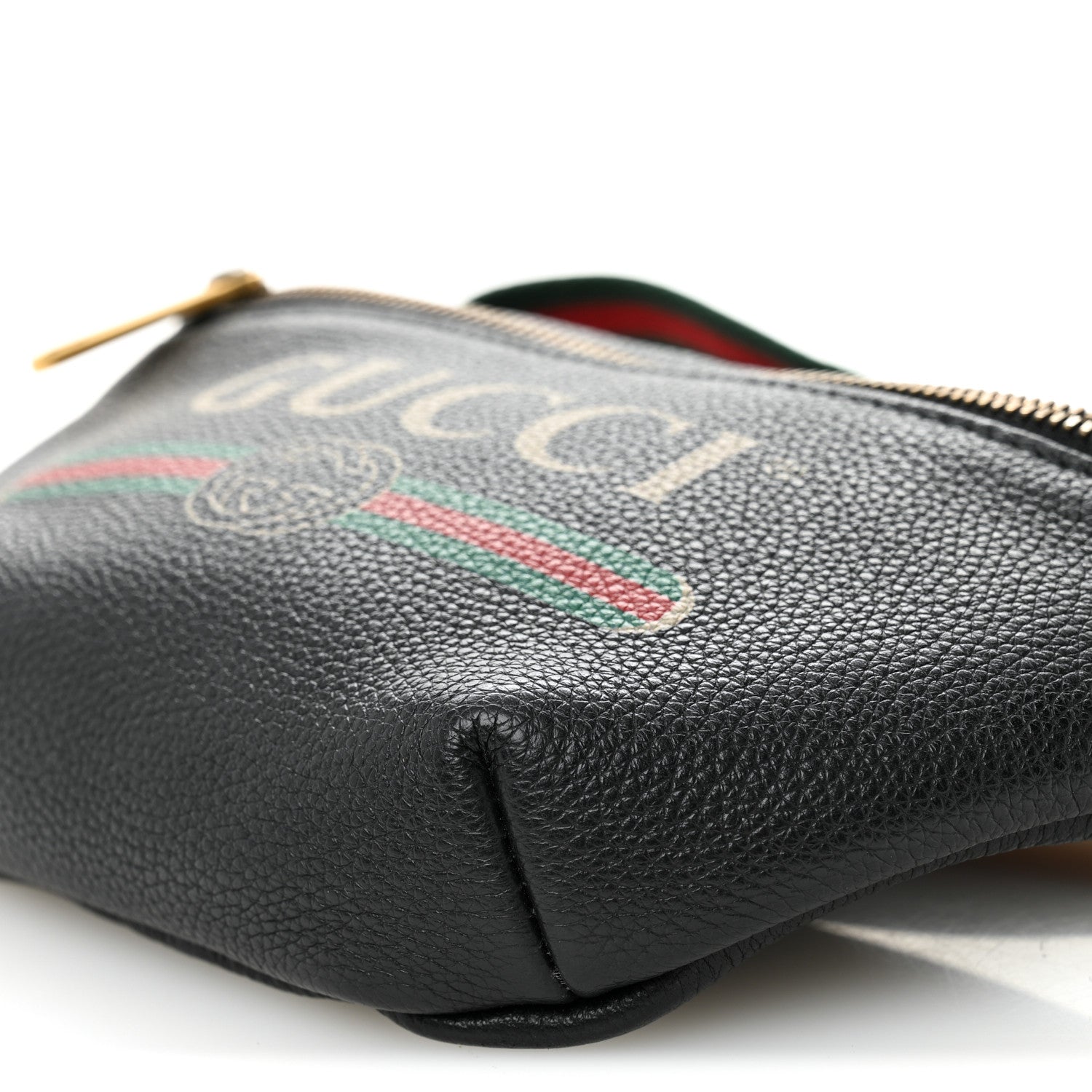 Gucci Grained Calfskin Small Logo Belt Bag Black 10 of 10