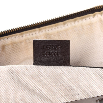 Gucci Monogram Vintage Web Medium Boston Dark Brown 7 of 11