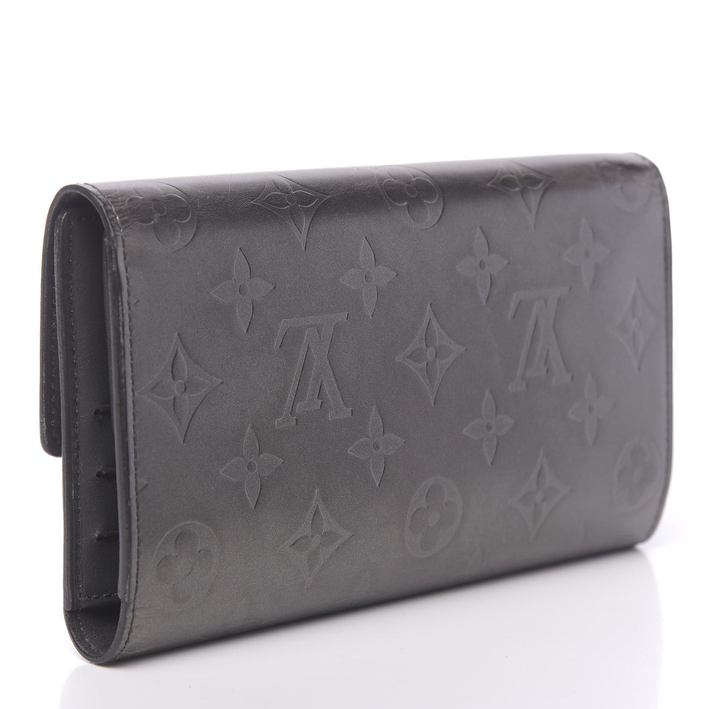 Mat Monogram Sarah Wallet Gris