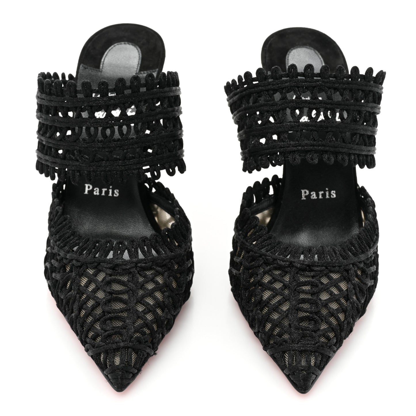 Rete Macrame Deia 100 Mule Sandals 38 Black