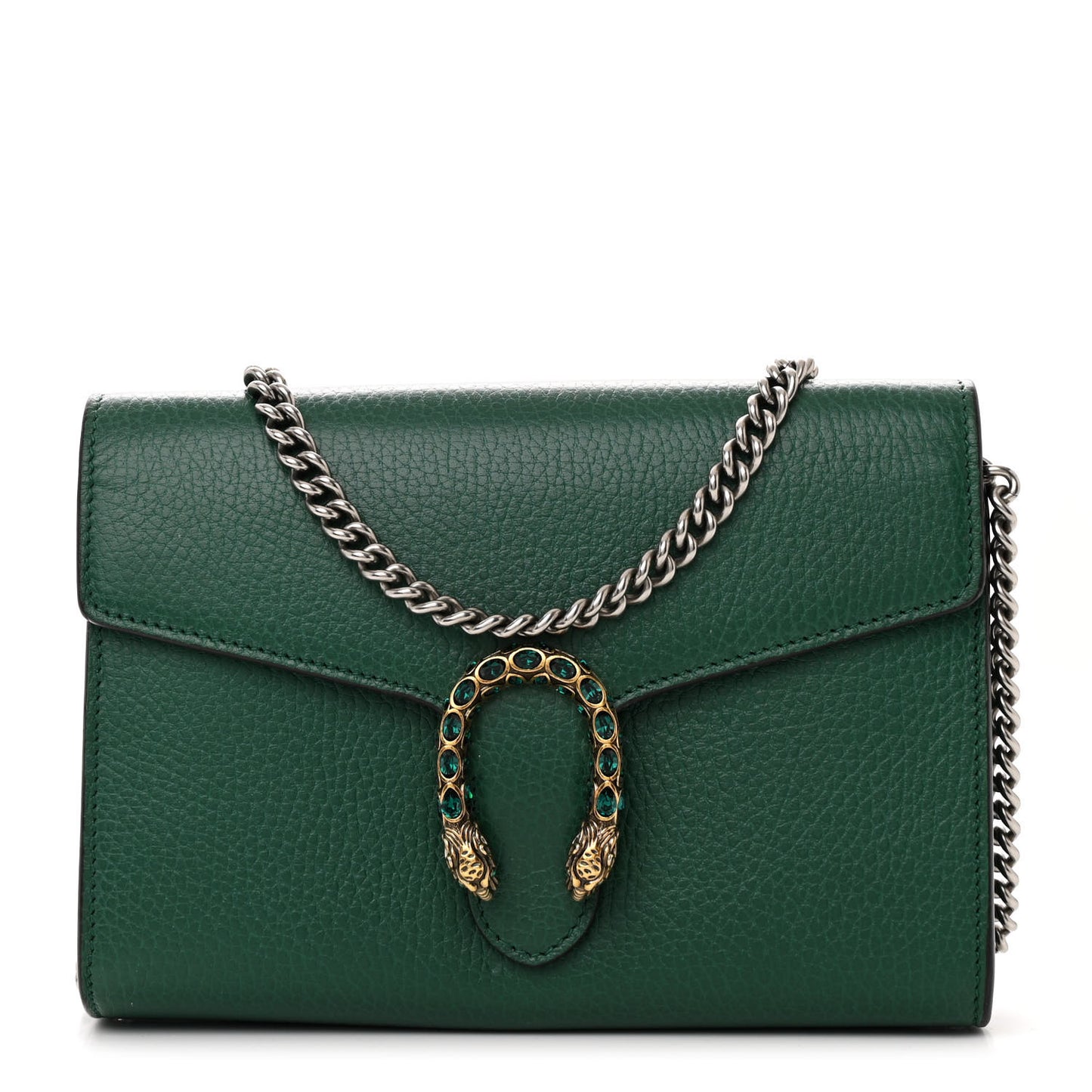 Calfskin Mini Dionysus Chain Wallet Emerald