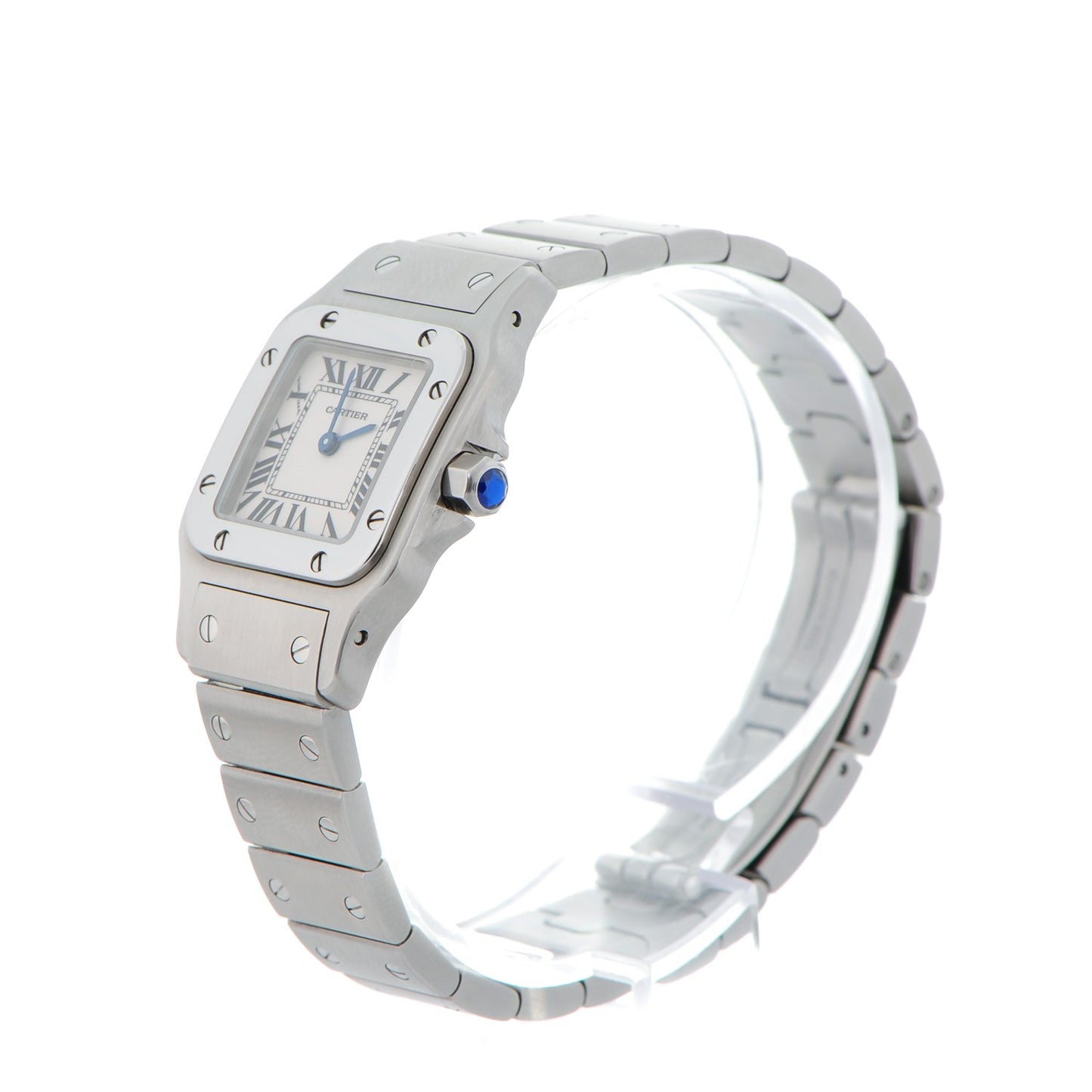 Stainless Steel 24mm Santos de Galbee Quartz Watch