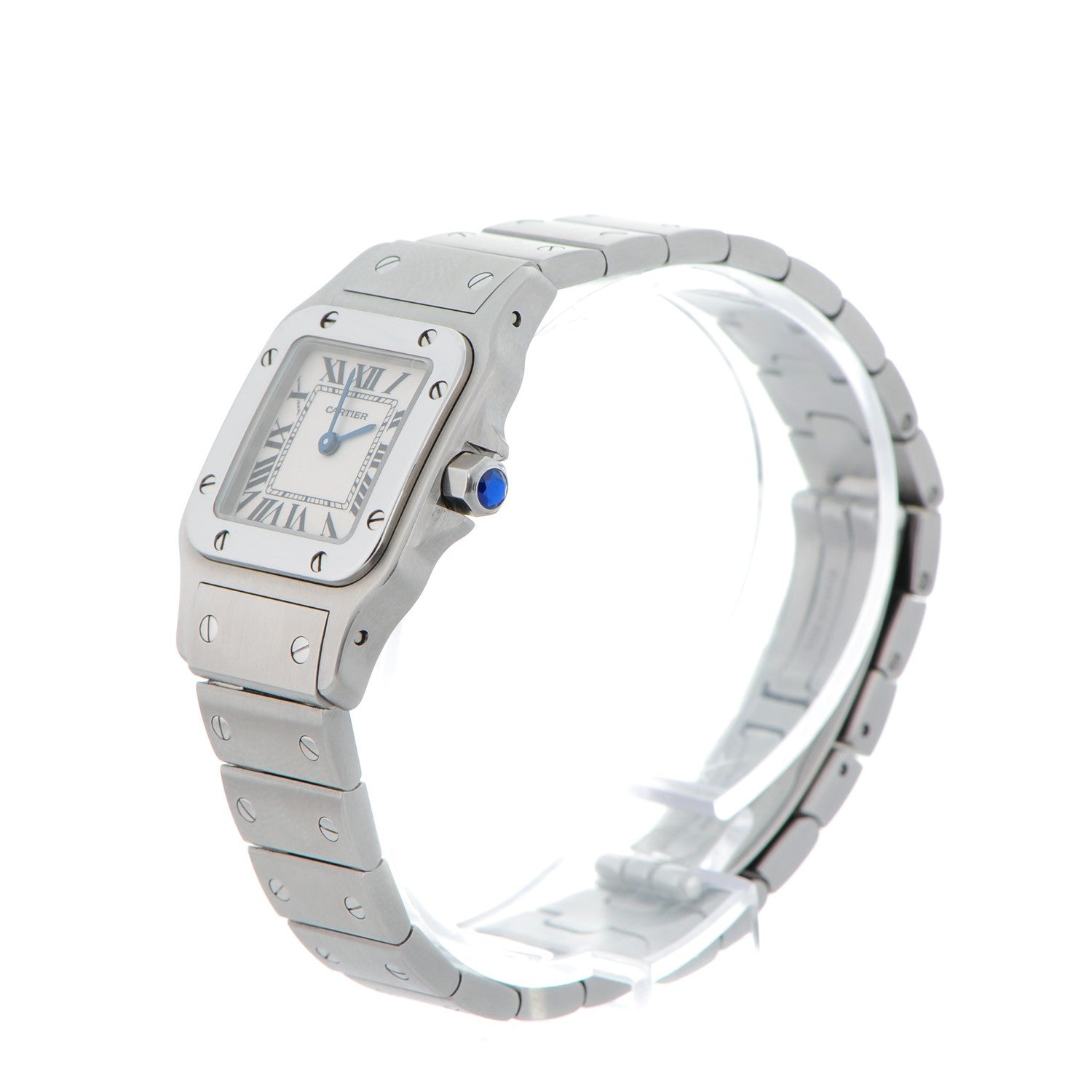 Cartier Stainless Steel 24mm Santos de Galbee Quartz Watch 3 of 8