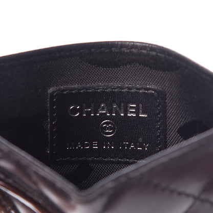 Chanel Calfskin Quilted Cambon Card Holder Black 6 of 7