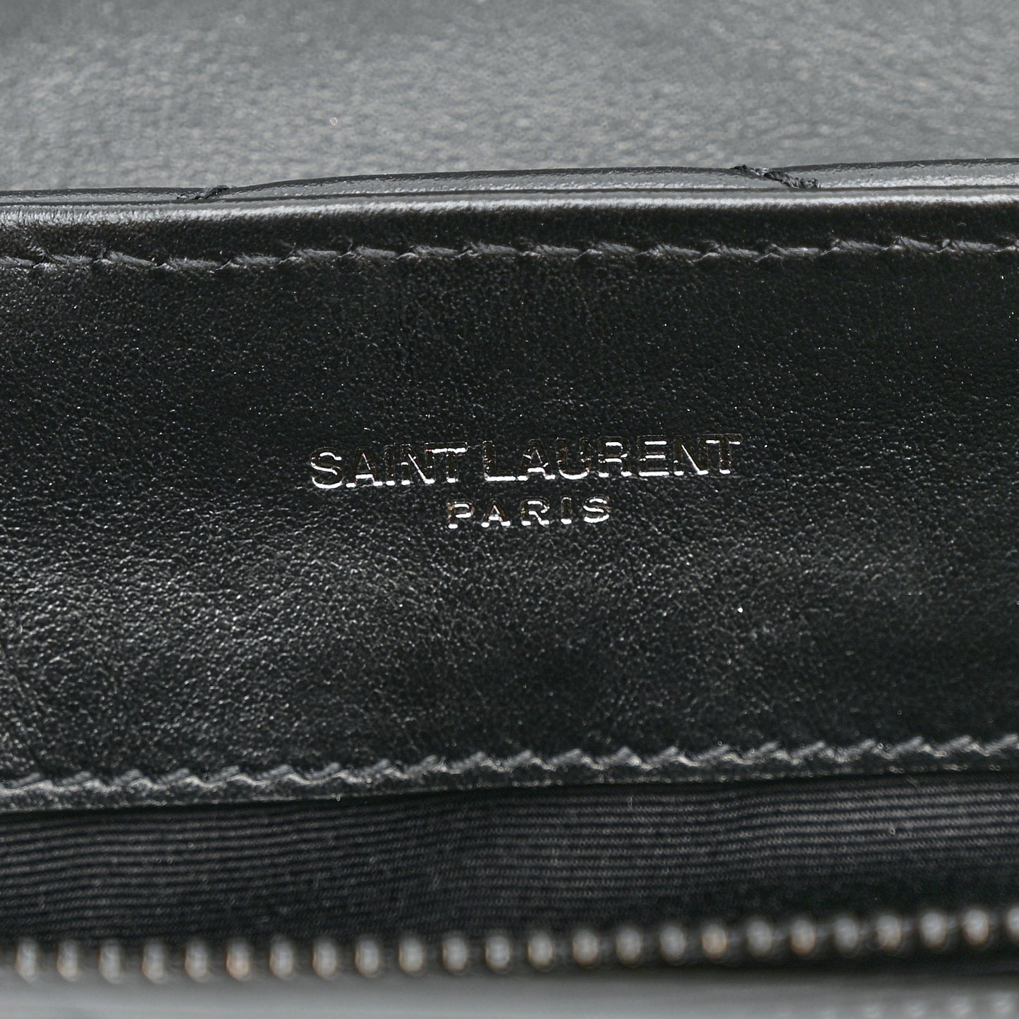 Calfskin Y Quilted Monogram Monochrome Small Loulou Chain Satchel Black