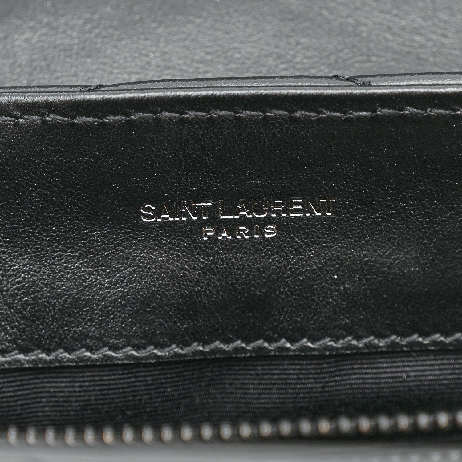 Saint Laurent Calfskin Y Quilted Monogram Monochrome Small Loulou Chain Satchel Black 8 of 13