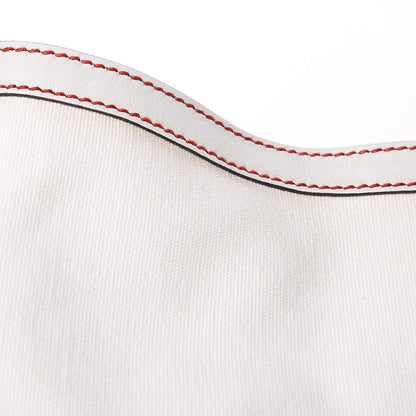 Gucci Canvas Embroidered Peggy Bamboo Top Handle Hobo White 10 of 15