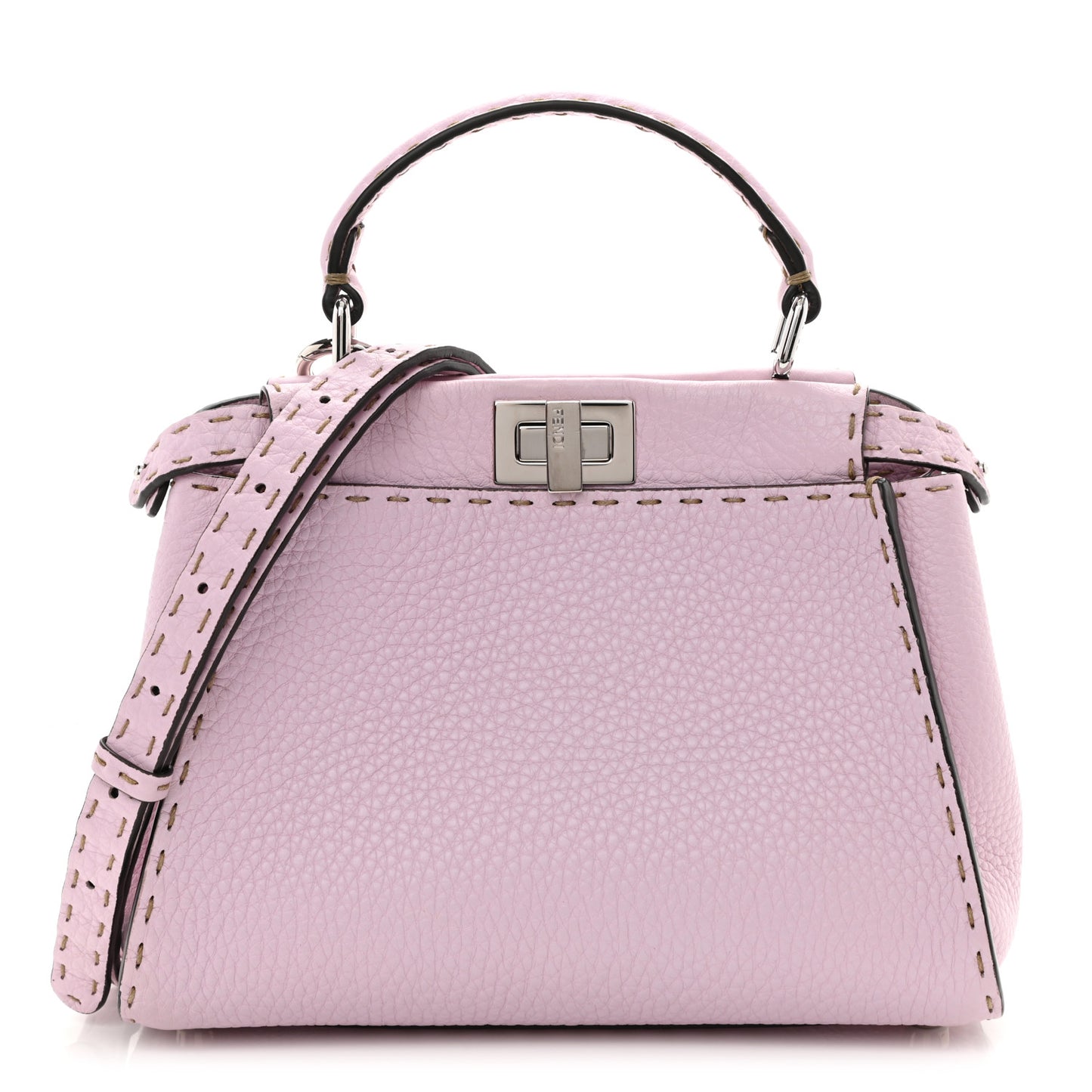 Cuoio Romano Selleria Mini Peekaboo Iconic Satchel Anemone