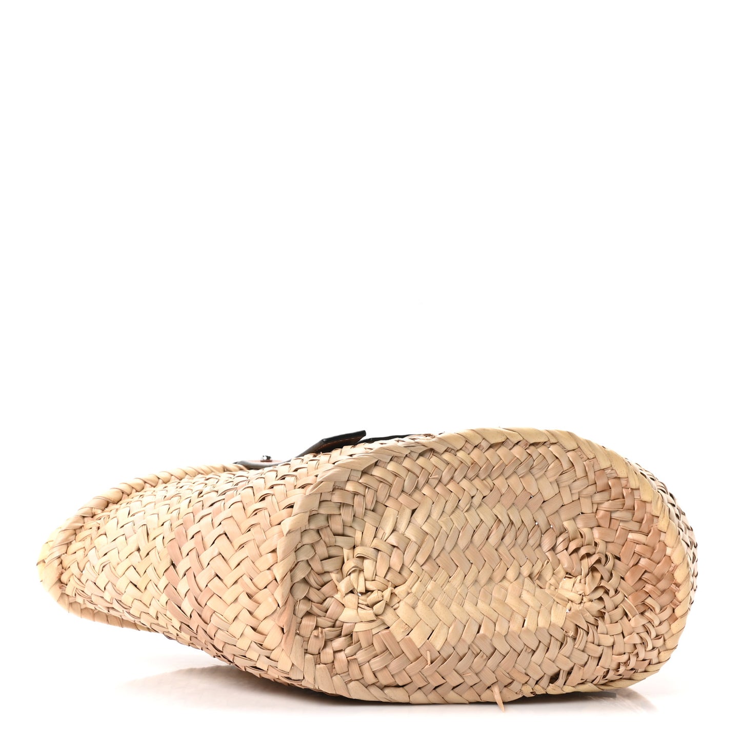 Raffia Small Basket Tote Bag Natural Tan