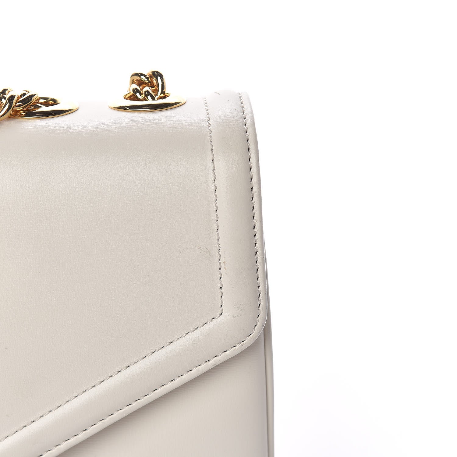 Gucci Vitello Palmellato Lux Crystal Medium Rajah Shoulder Bag Mystic White Multicolor 16 of 19