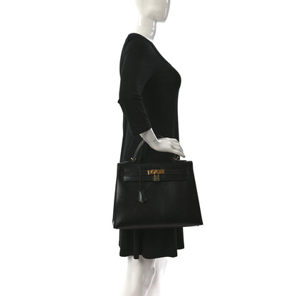 Hermes Box Kelly Sellier 32 Black 2 of 19