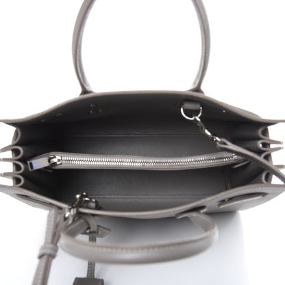 Saint Laurent Grained Calfskin Topstich Baby Sac De Jour Fog 5 of 15