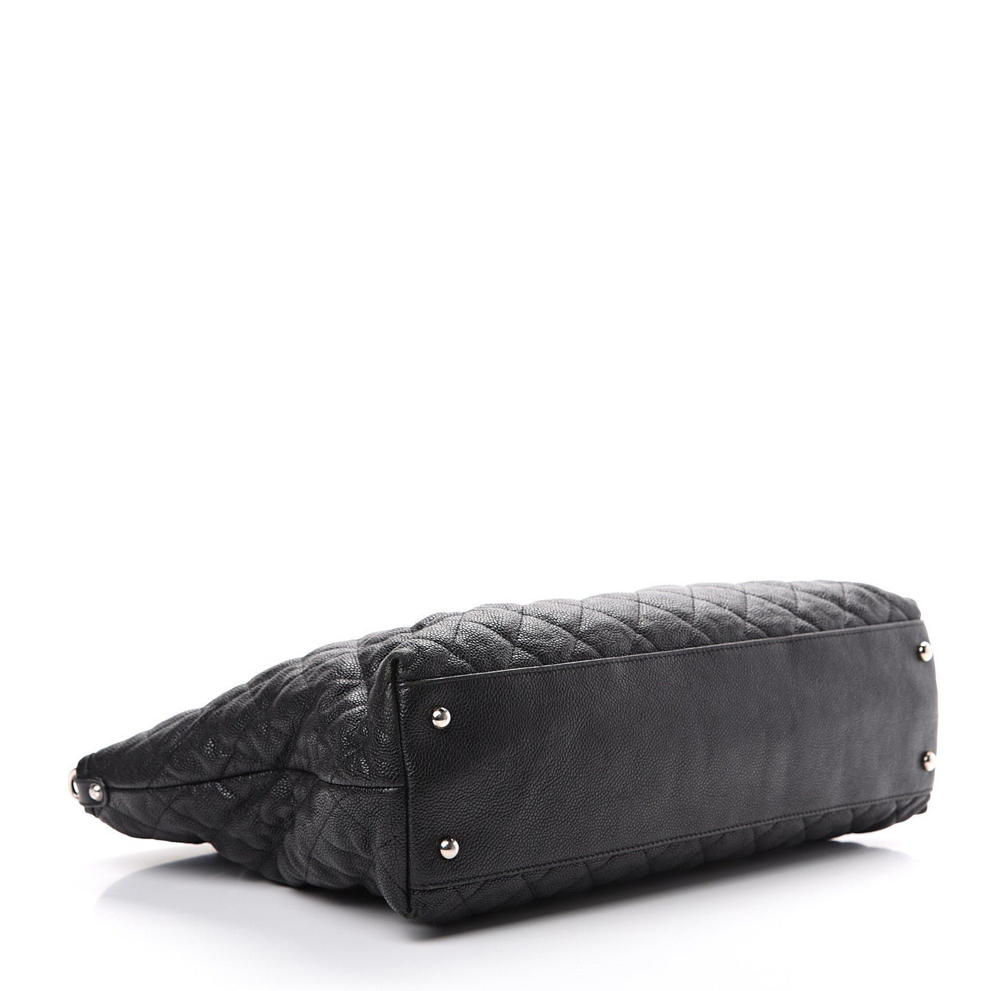 Caviar Quilted French Riviera Shouler Bag Black