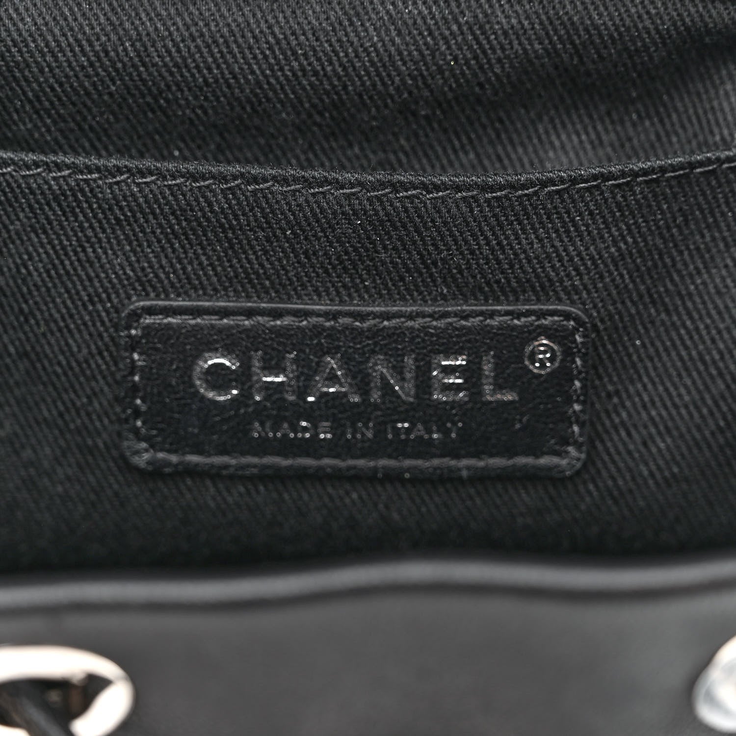 Chanel Lambskin Quilted Metallic Bubble Backpack Black 6 of 11