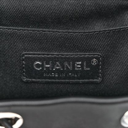 Chanel Lambskin Quilted Metallic Bubble Backpack Black 6 of 11