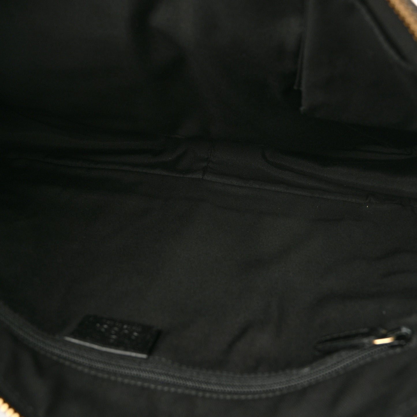 Monogram Pocket Hobo Black