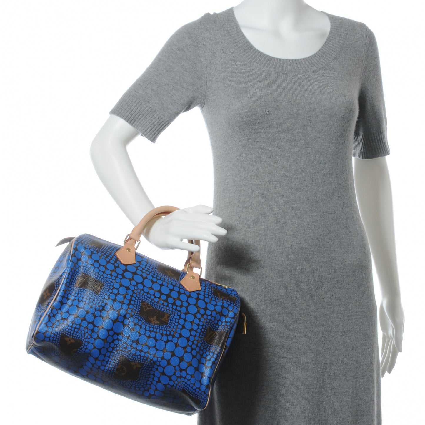 Monogram Kusama Town Speedy 30 Blue