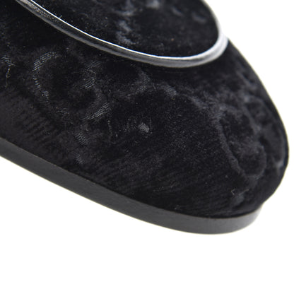 Gucci Velvet GG Monogram Horsebit Mens Jordaan Loafers 8.5 Blue 9 of 14