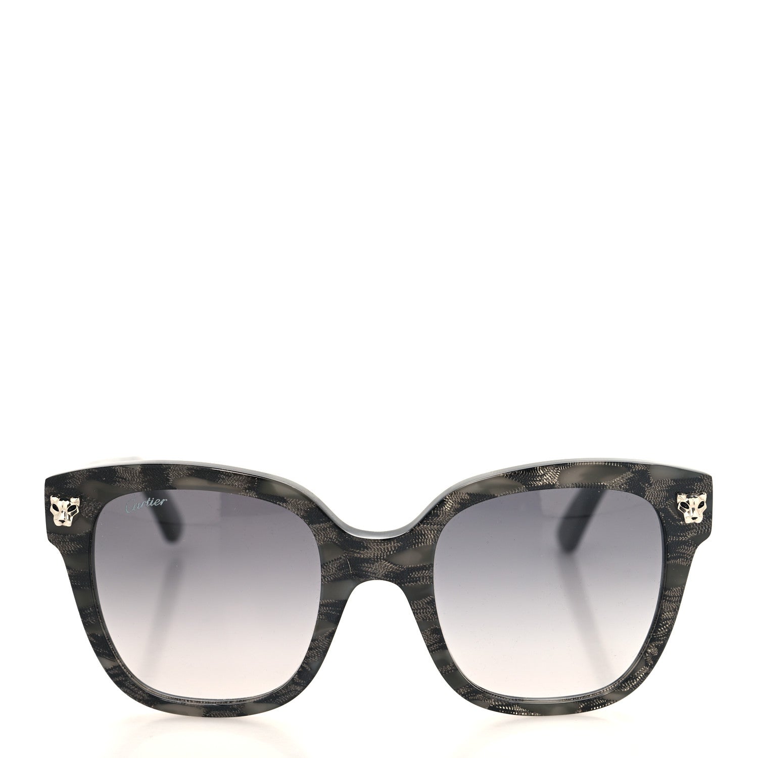 Cartier Panthere De Cartier Sunglasses Tortoise Grey 2 of 8