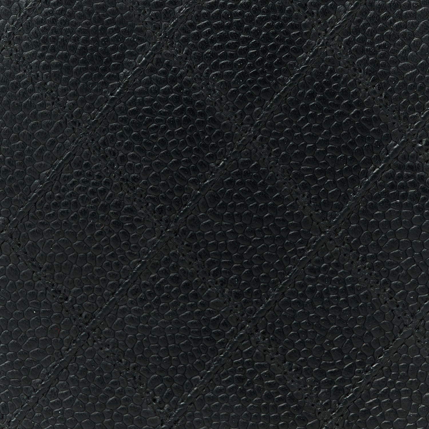 Chanel Caviar Diamond Stitched Check Book Wallet Black 9 of 10