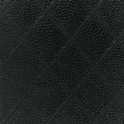 Chanel Caviar Diamond Stitched Check Book Wallet Black 9 of 10