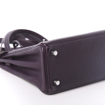 Hermes Togo Kelly Retourne 25 Raisin 7 of 18