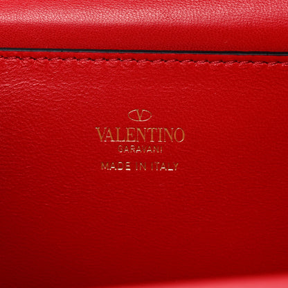 Valentino Garavani Grainy Calfskin Rockstud Alcove Box Clutch Ivory 7 of 9