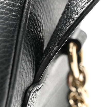 Gucci Pebbled Calfskin Soho Chain Backpack Black 15 of 17