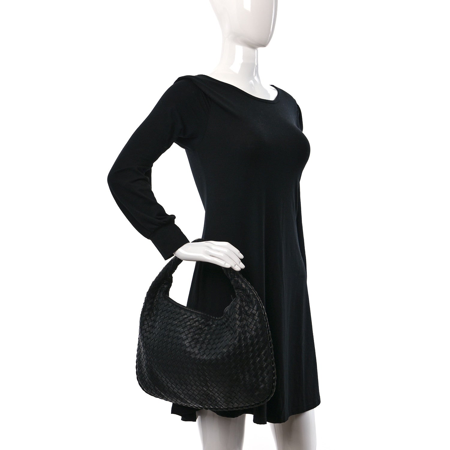 Bottega Veneta Nappa Intrecciato Medium Veneta Hobo Black 2 of 8